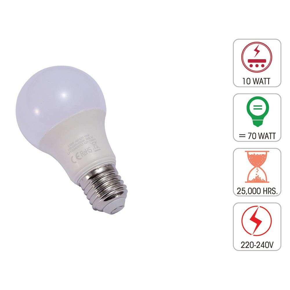 Technical specification of virgo led gls bulb a60 e27 edison screw 9w 4000k cool white pack of 6/10 2700kelvin cct warm white
