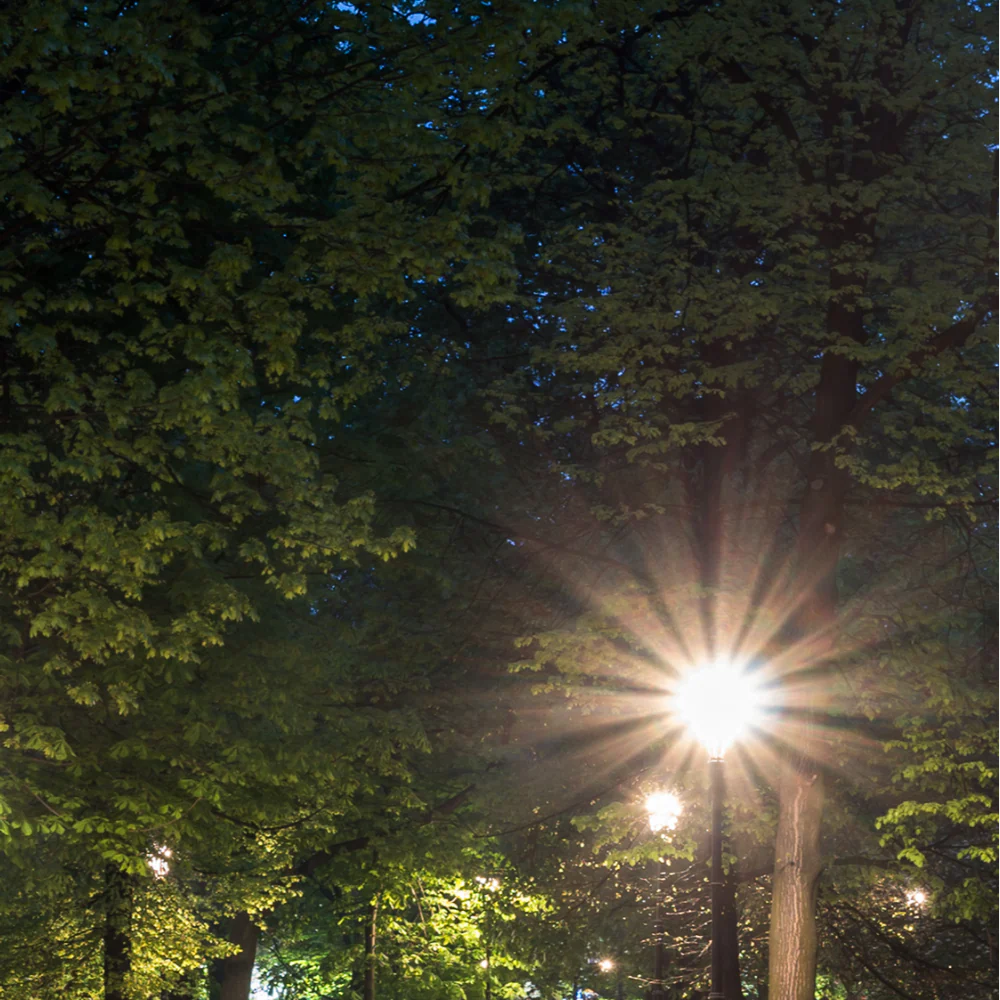 UFO LED Pathway Garden Lamp Post Top Light 60W 3CCT 2