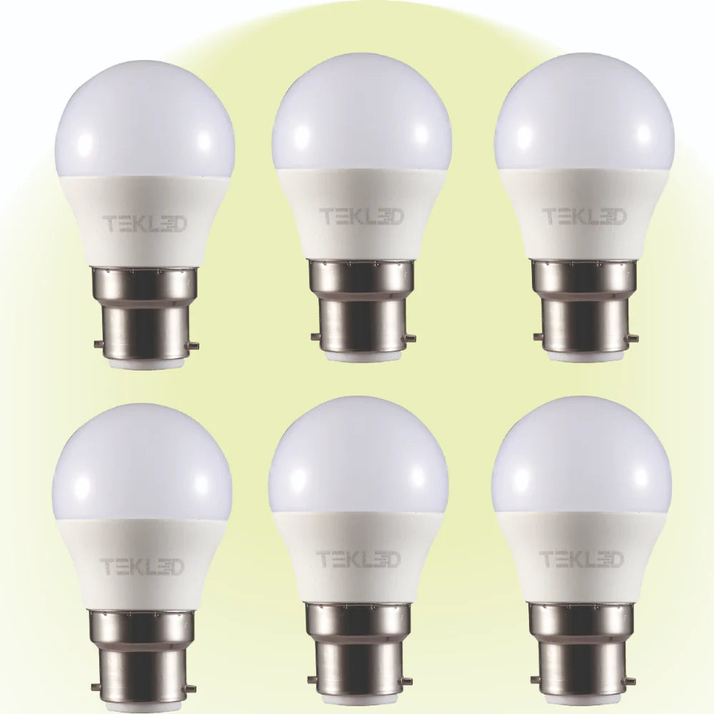 Ursa LED Golf Ball G45 Dimmable B22 Bayonet Cap 5W Pack of 6 4000k cool white