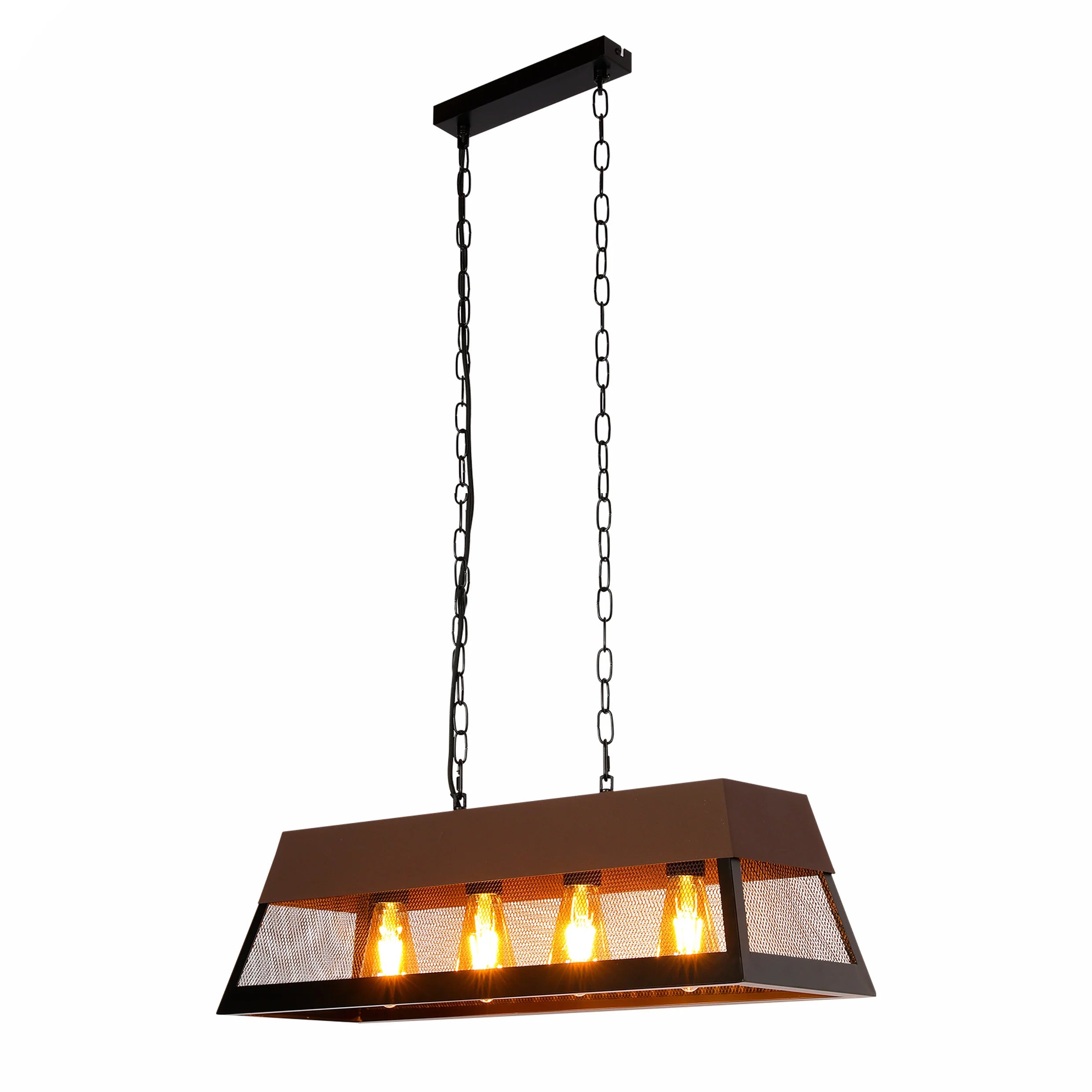 Main image of VersaTrend Island Chandelier | Mesh & Fence Dual Styles | Industrial-Modern Blend | TEKLED 158-19962