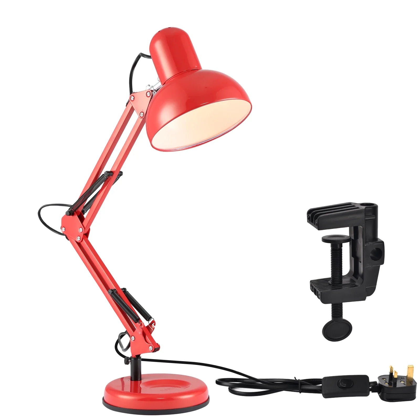 Atlas Architect Swing Arm Desk Lamp with C-Clamp E27