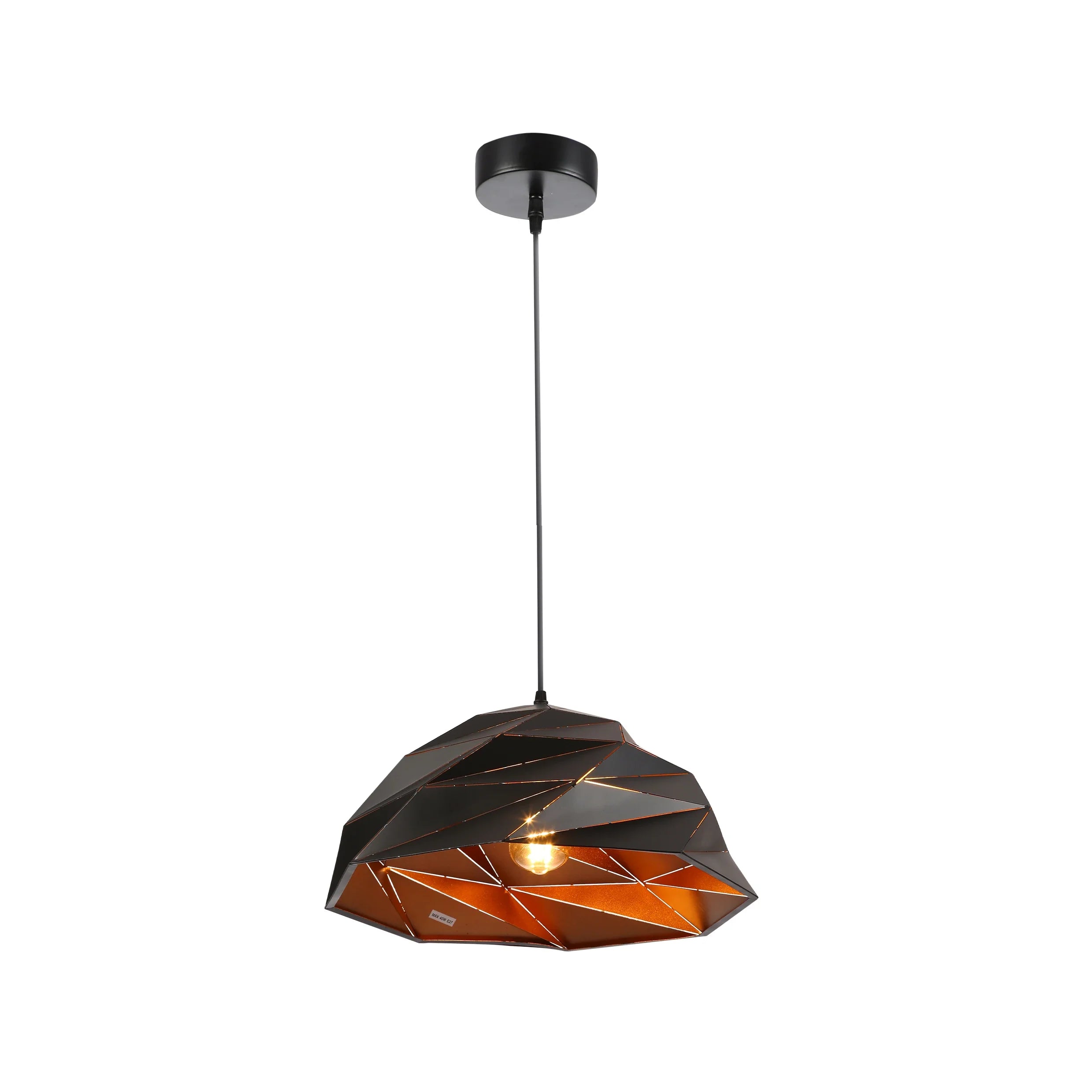 Origami Metal Laser Cut Dome Modern Pendant Light E27 Fitting D450 mm
