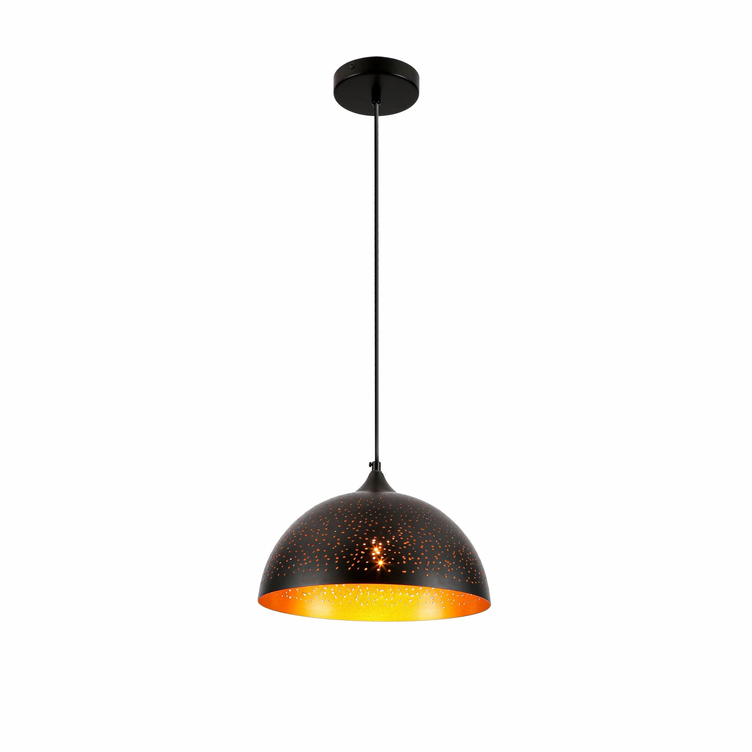 Dome Indian Dome Moroccan Night Milkyway Ceiling Pendant Light E27 Fitting Black Gold
