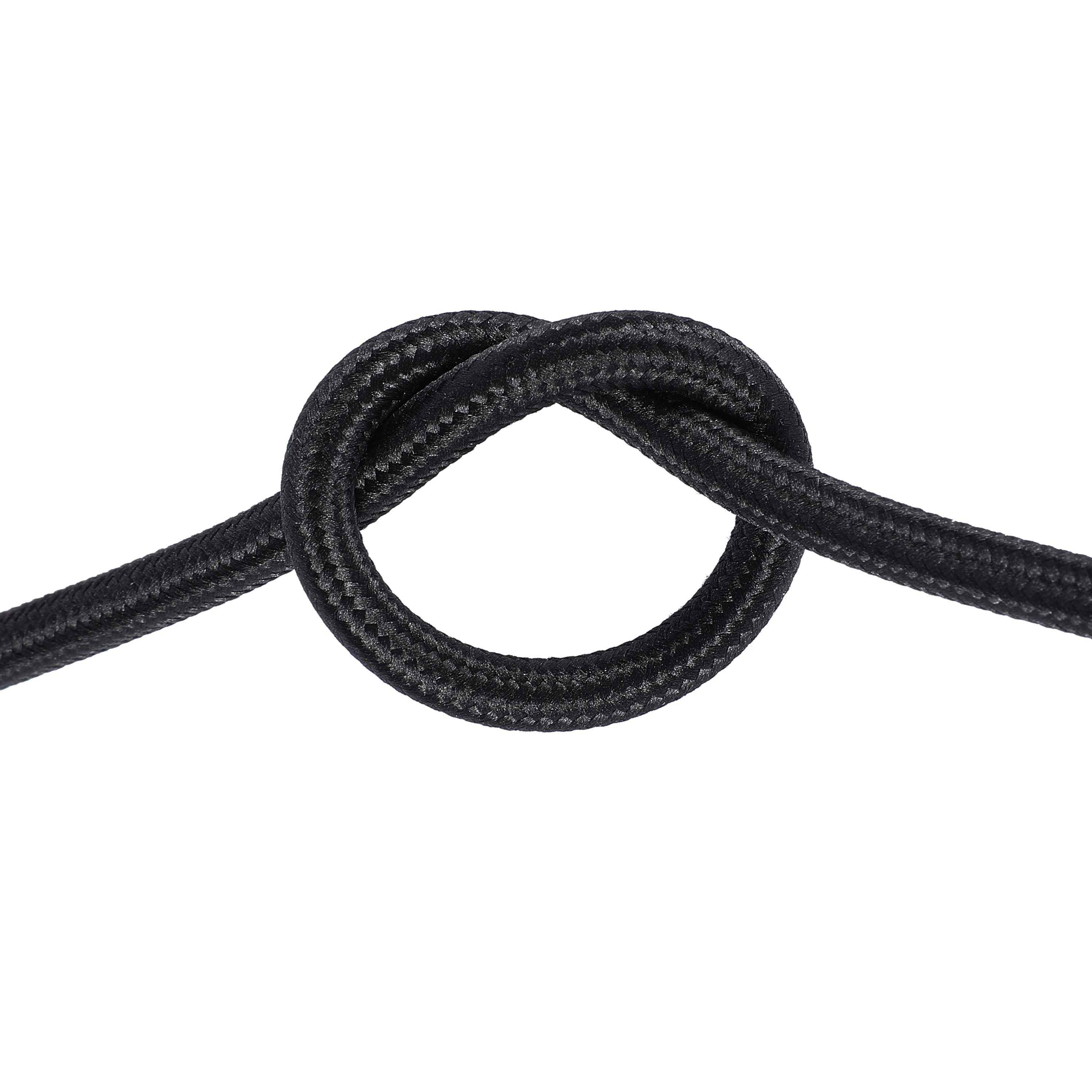 Vintage Fabric Lighting Cable, 2-Core 0.75mm² Braided & Twisted Flex