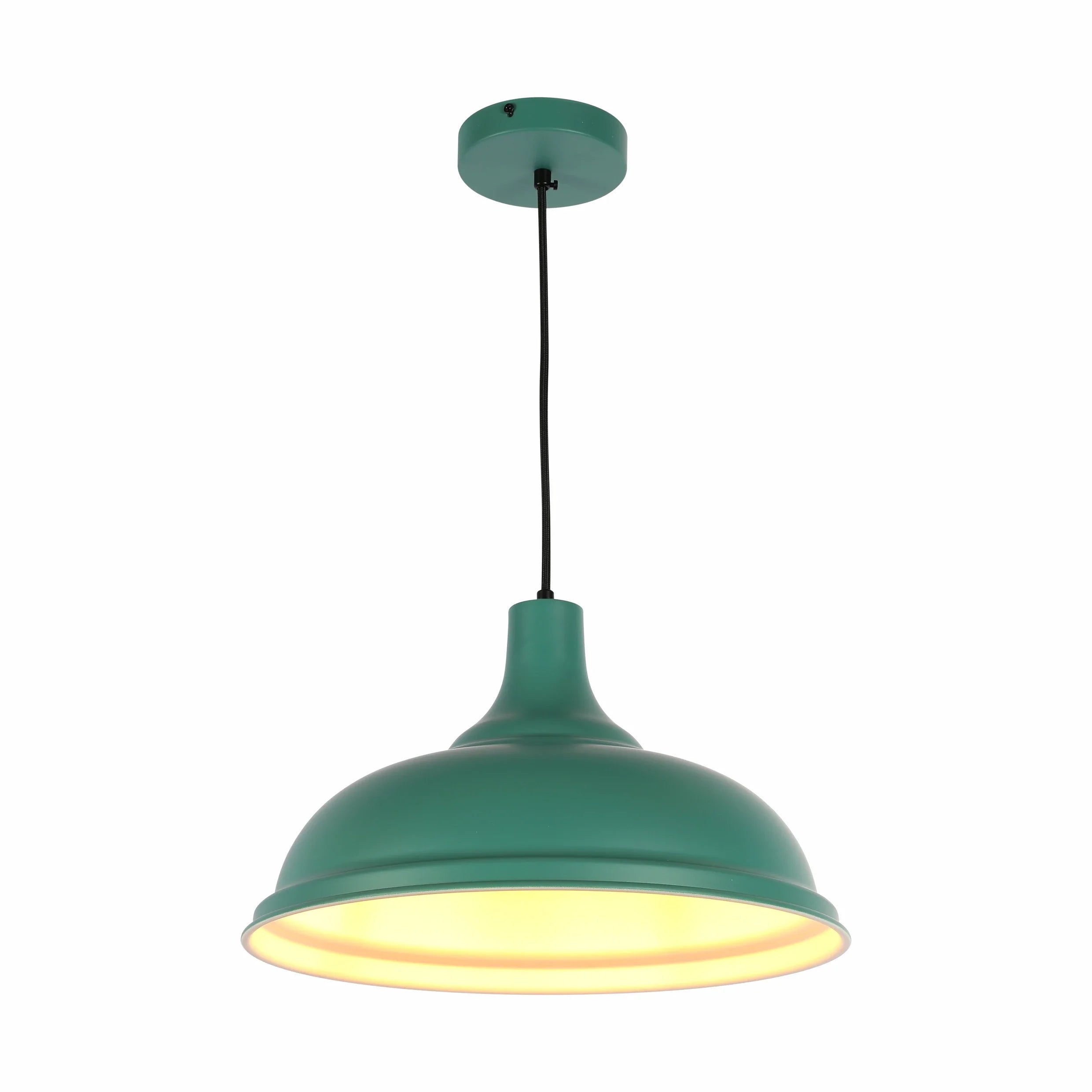 Modern Step Pendant Light - 38cm Metal Shade in Varied Hues