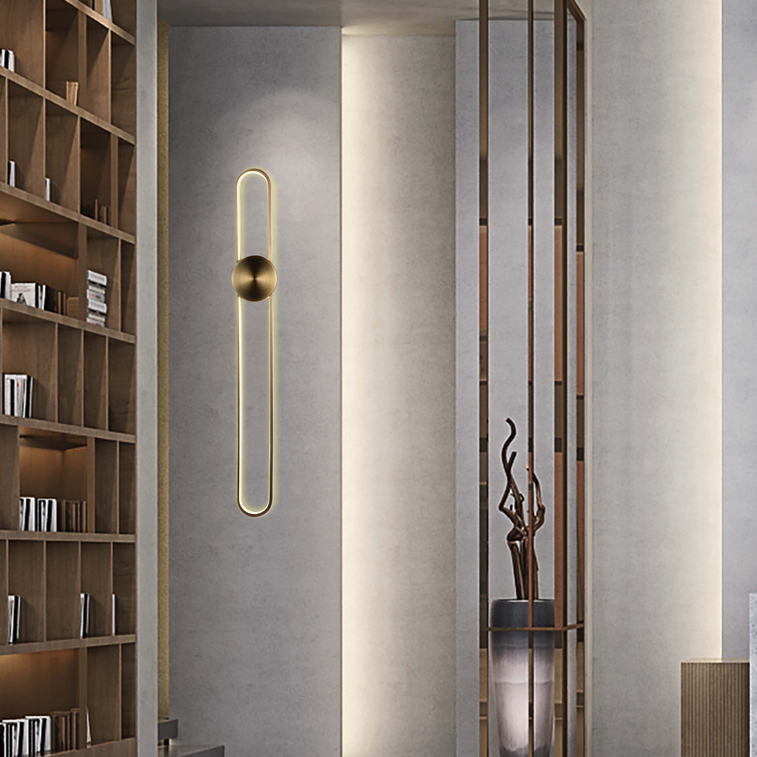 Modern Linear LED Wall Sconce, 3CCT Selectable Light (60cm / 90cm)