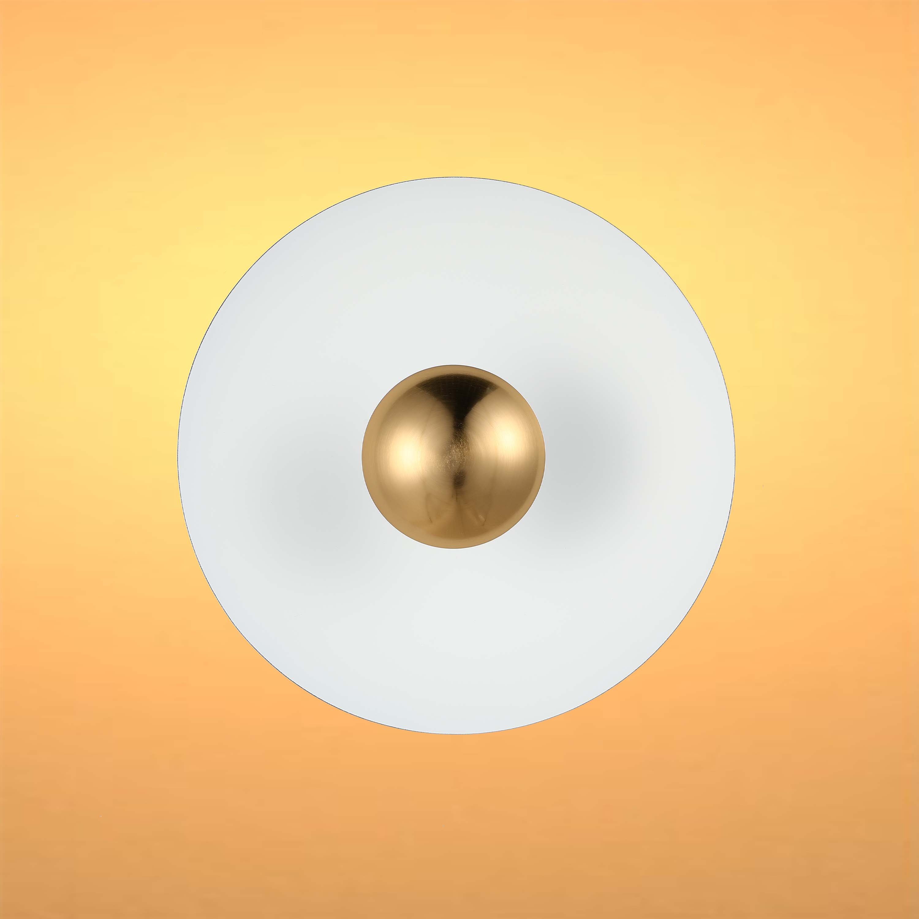 Modern Circular LED Wall Sconce with Gold Accent (White, Pink, Blue), 6W 3000K