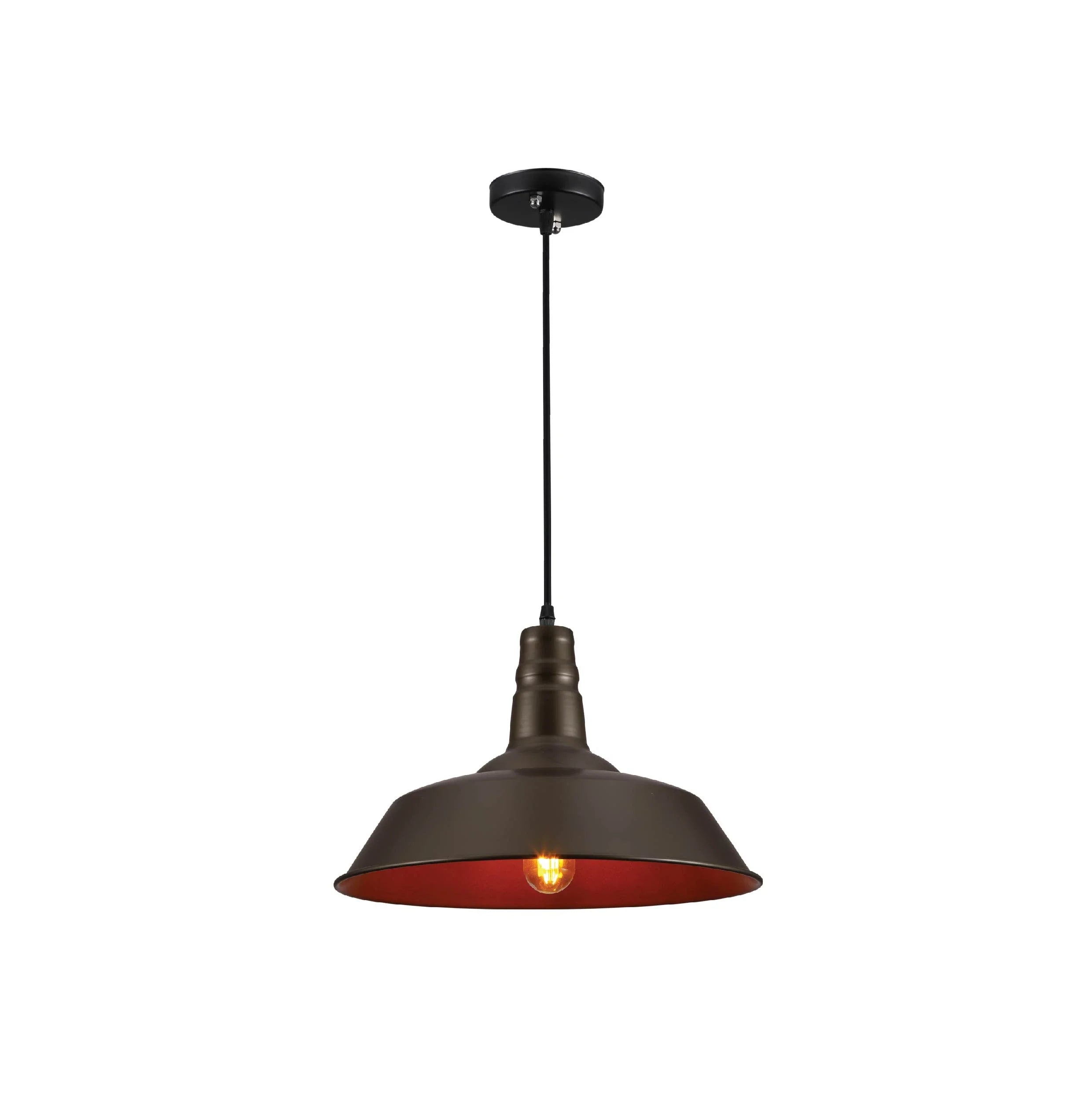 Step Industrial Caged Metal Ceiling Pendant Light E27 Fitting