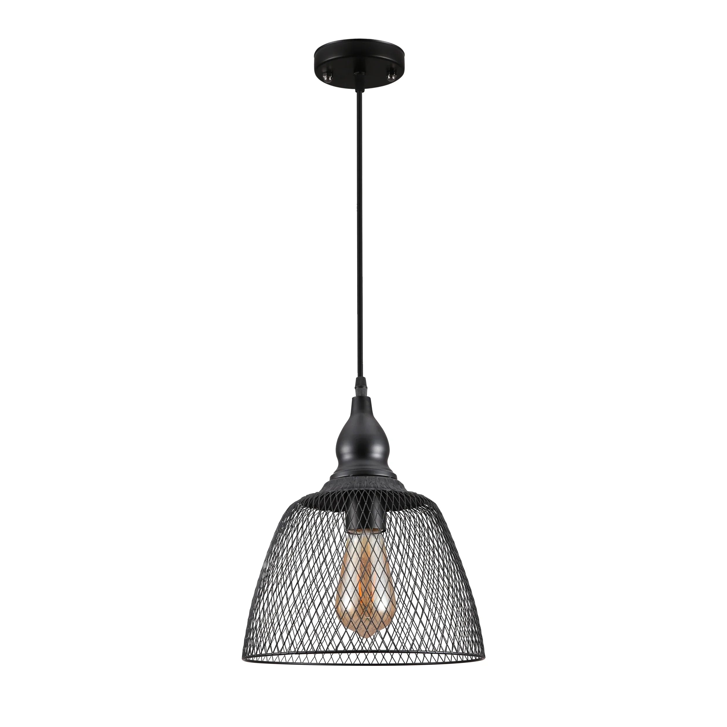 Wire Mesh Industrial Dome Pendant Ceiling Light E27