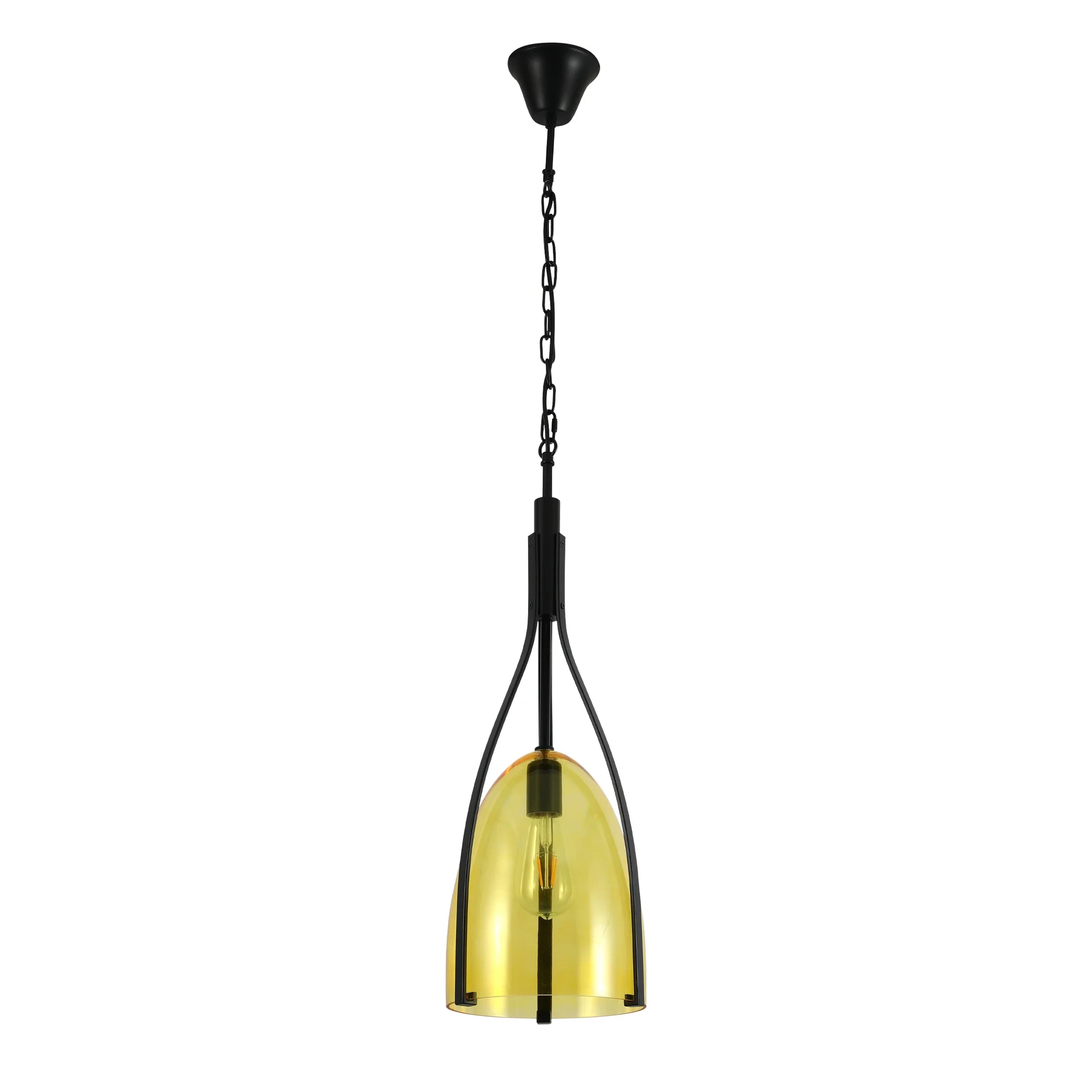 Havana Bell Glass Pendant Light