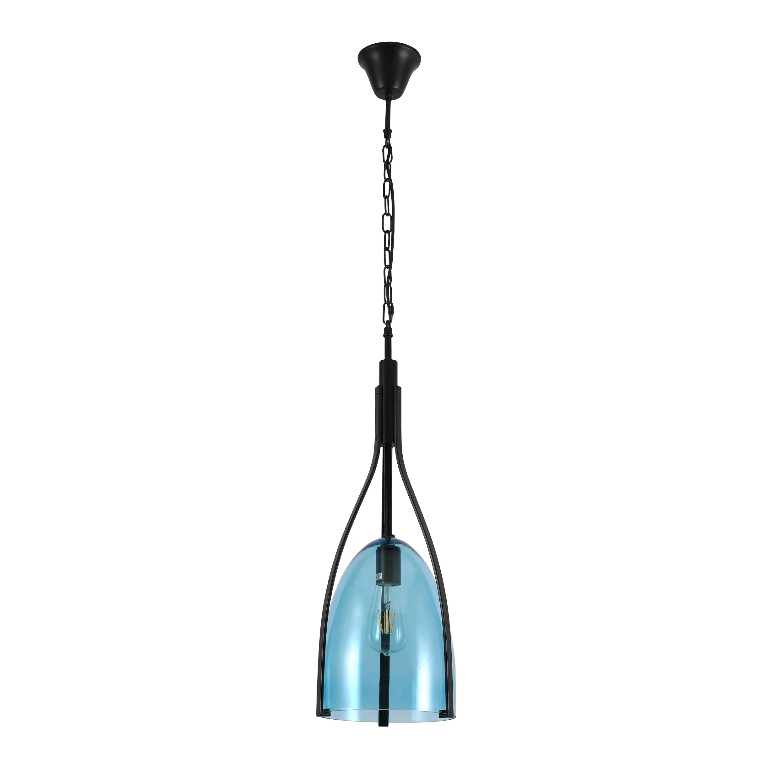 Havana Bell Glass Pendant Light