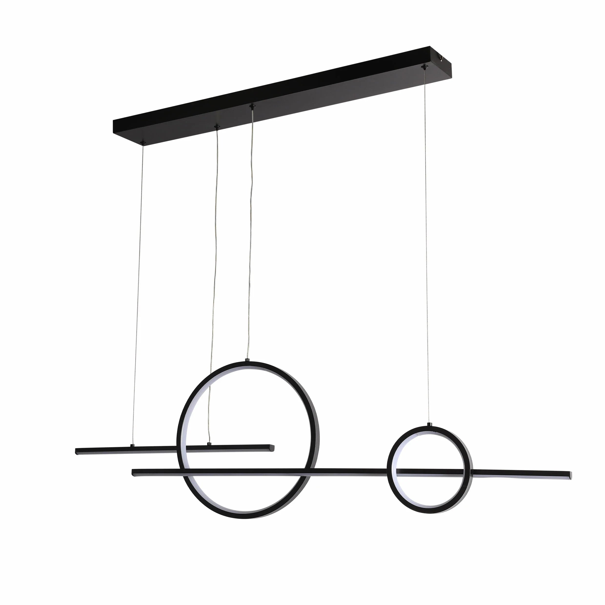 Kitesurf Scandinavian Dining Modern LED Ceiling Light Black 56W CCT Changeble