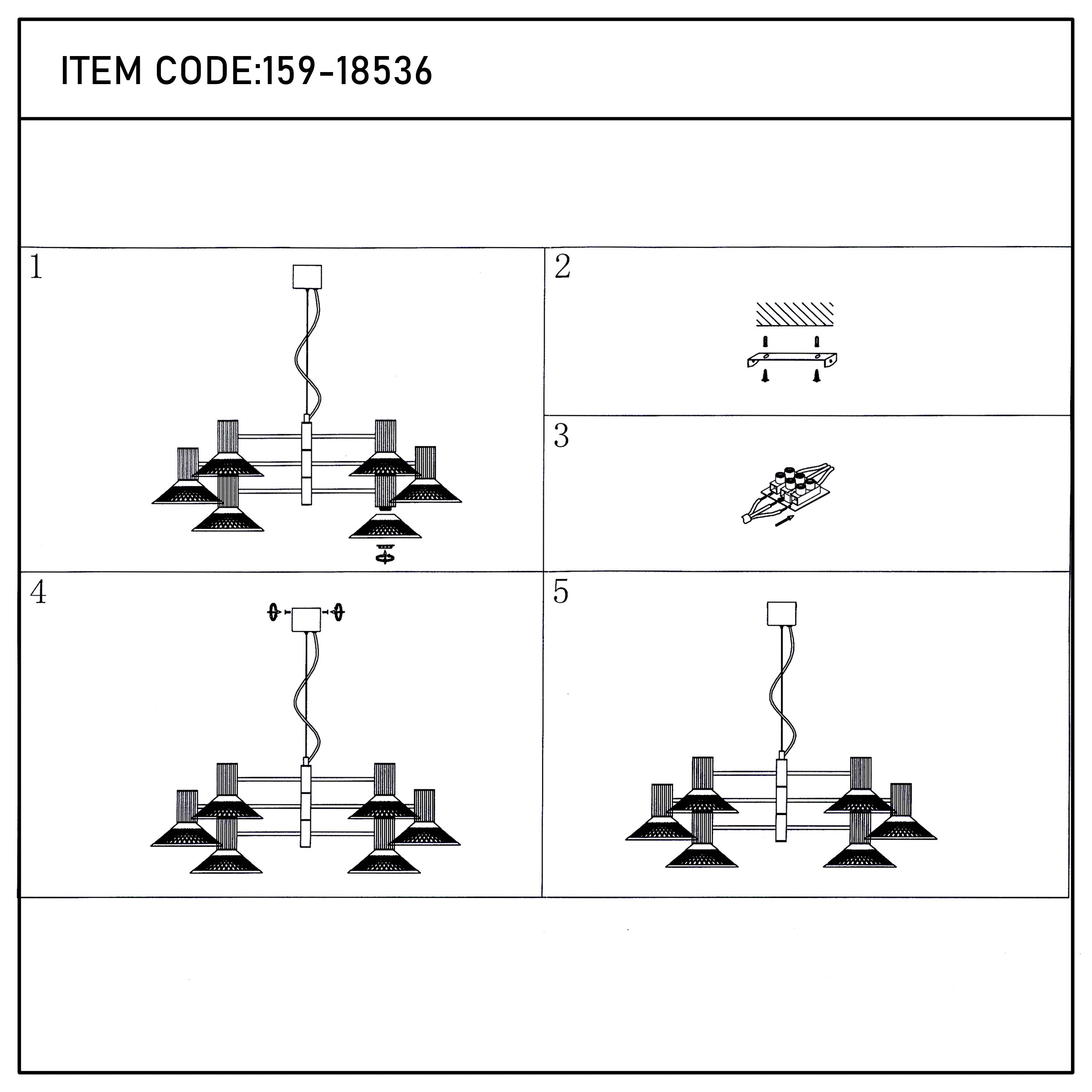 Modern Matte Black Disc Shade Pendant Light, 1 to 8-Light E14