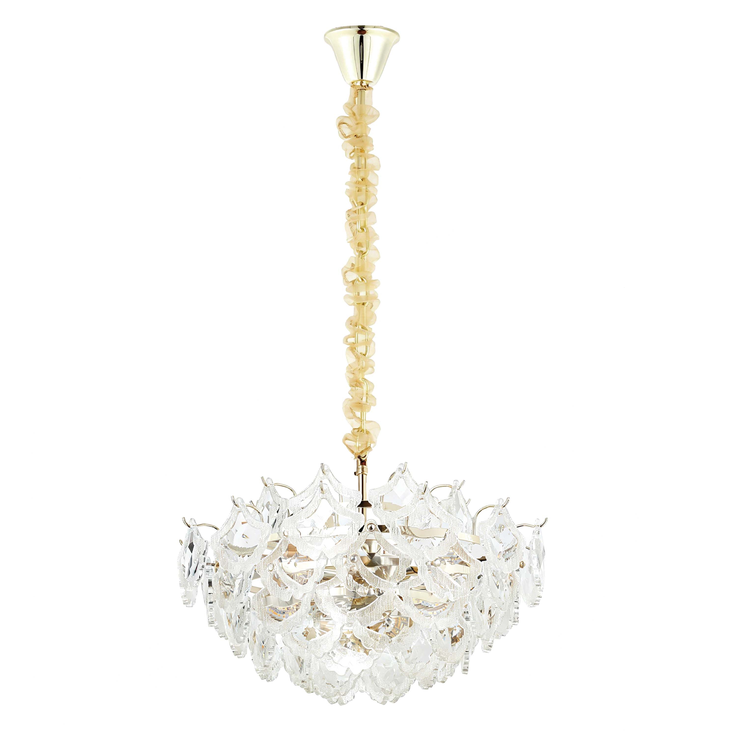 Luxury Gold Crystal Chandelier Collection M2123, 9 to 45 Light E14