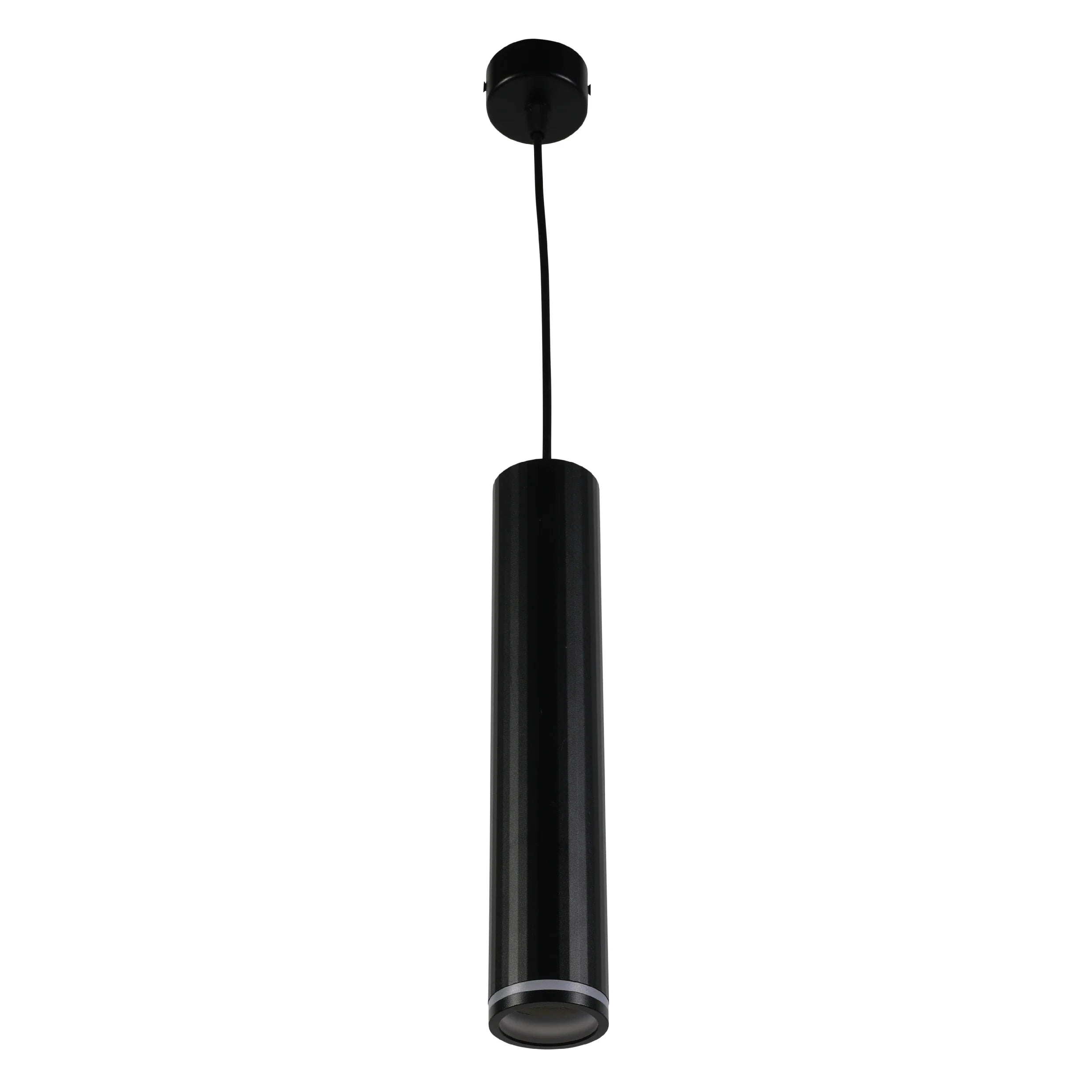 Black Cylinder Pendant Downlight GU10 Modern Minimalist