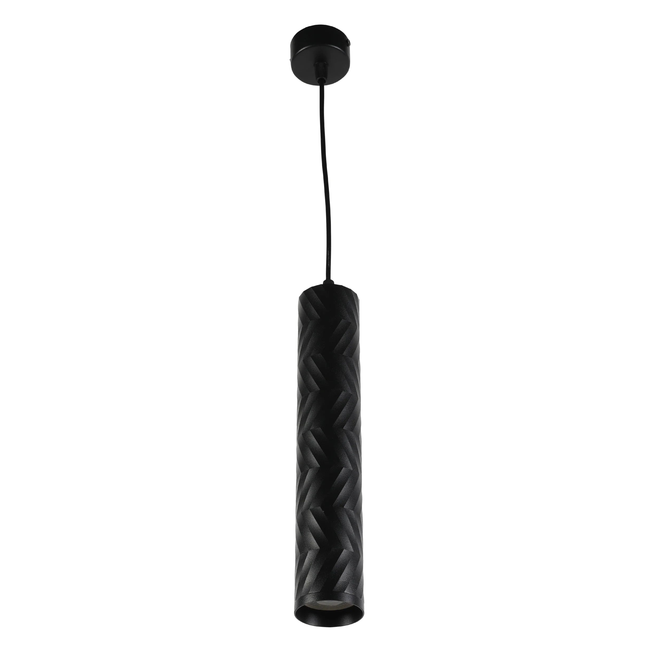 Black Cylinder Pendant Downlight GU10 Modern Minimalist
