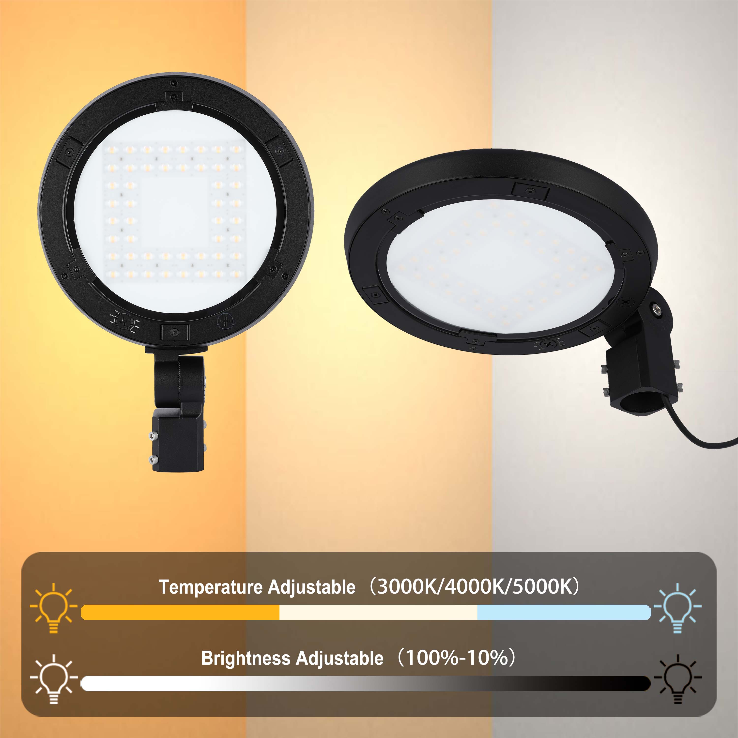 LED Outdoor Wall Light, Selectable 60-100W & 3CCT
