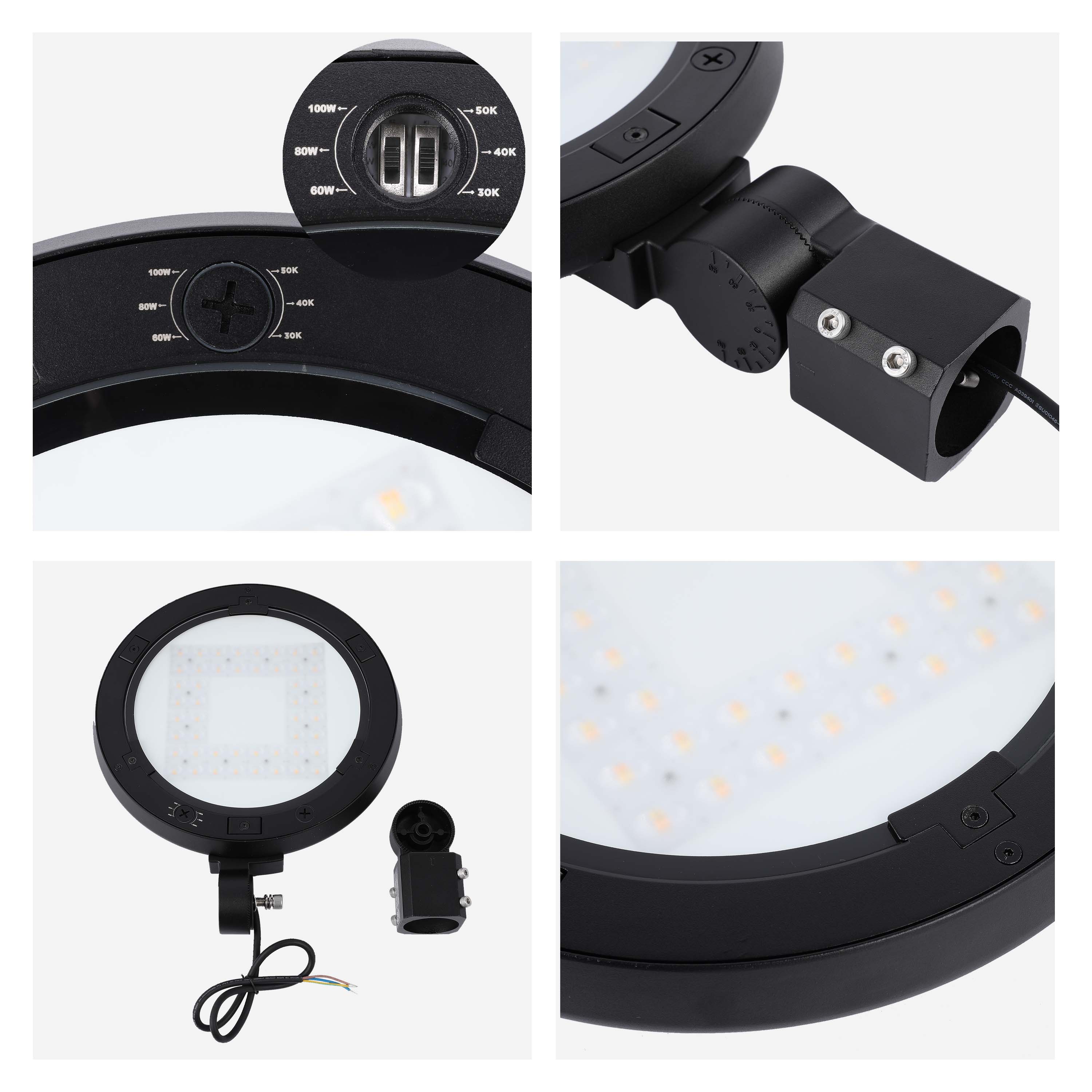 LED Outdoor Wall Light, Selectable 60-100W & 3CCT