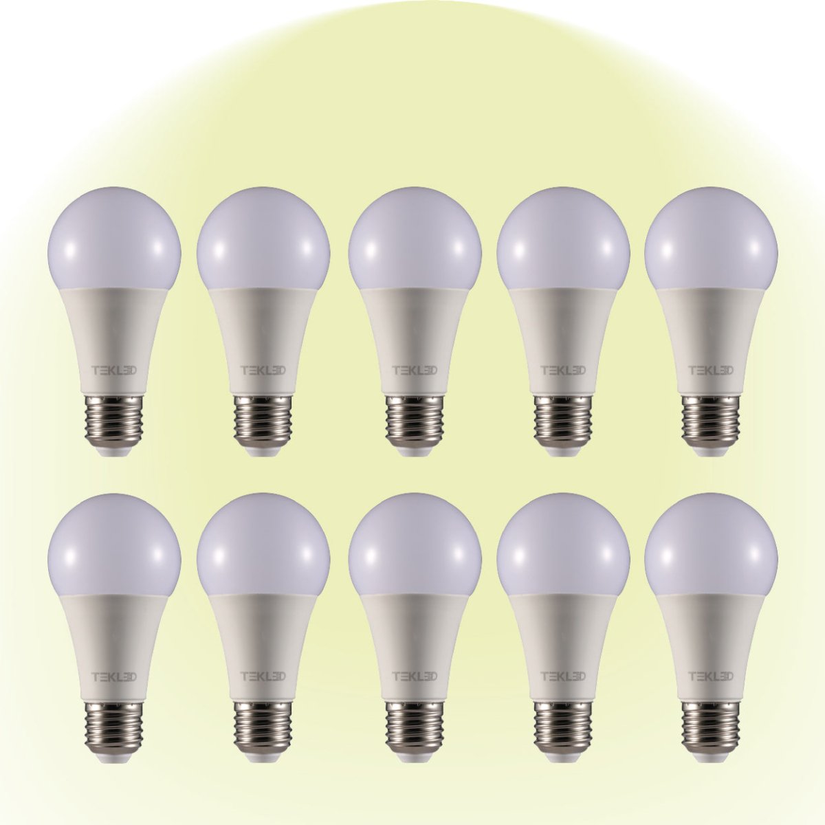 Virgo LED GLS Bulb A60 E27 Edison Screw 4000K Cool White 12 W Pack of 10 527-15678