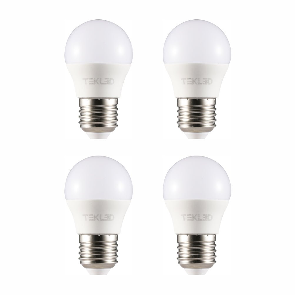 Plain image of a pack of Ursa LED Golf Ball Bulb G45 Dimmable E27 Edison Screw 5W Warm White 2700K Pack of 4 4000k cool white