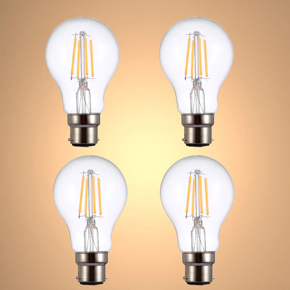 LED Filament A60 GLS Bulb B22 Bayonet Cap 17