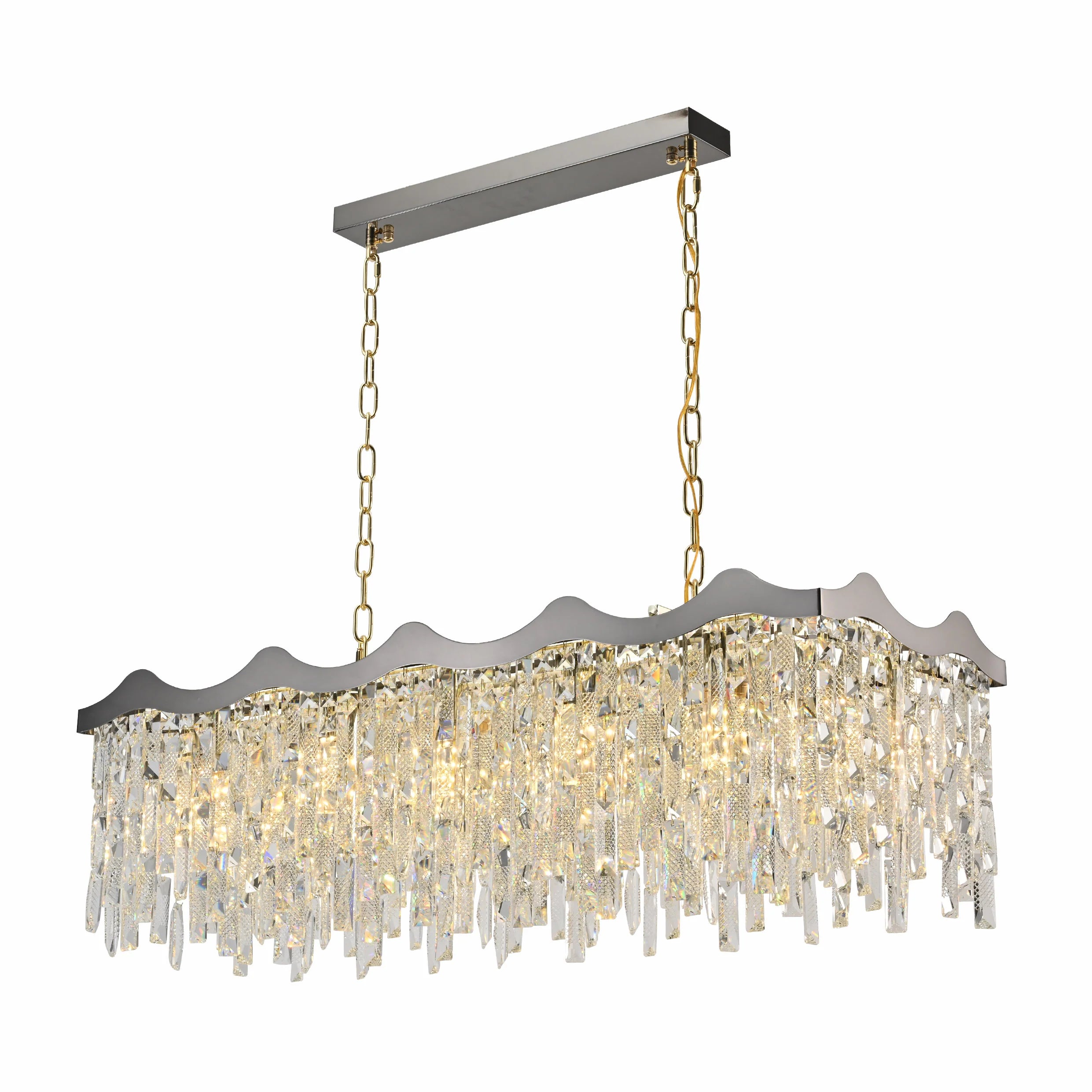Main image of Crown Crystal Chandelier Ceiling Light | TEKLED 159-18094