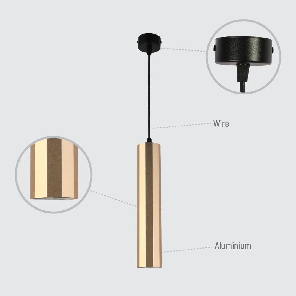 Faceted Pendant Downlight GU10, Pendant Downlight, TEKLED 11