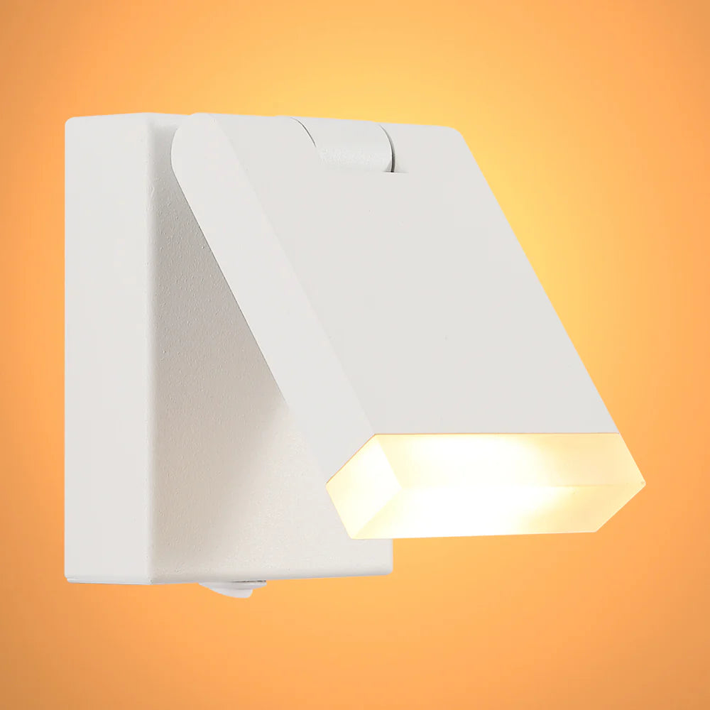 Modern Adjustable LED Bedside Wall Light with Rocker Switch 2