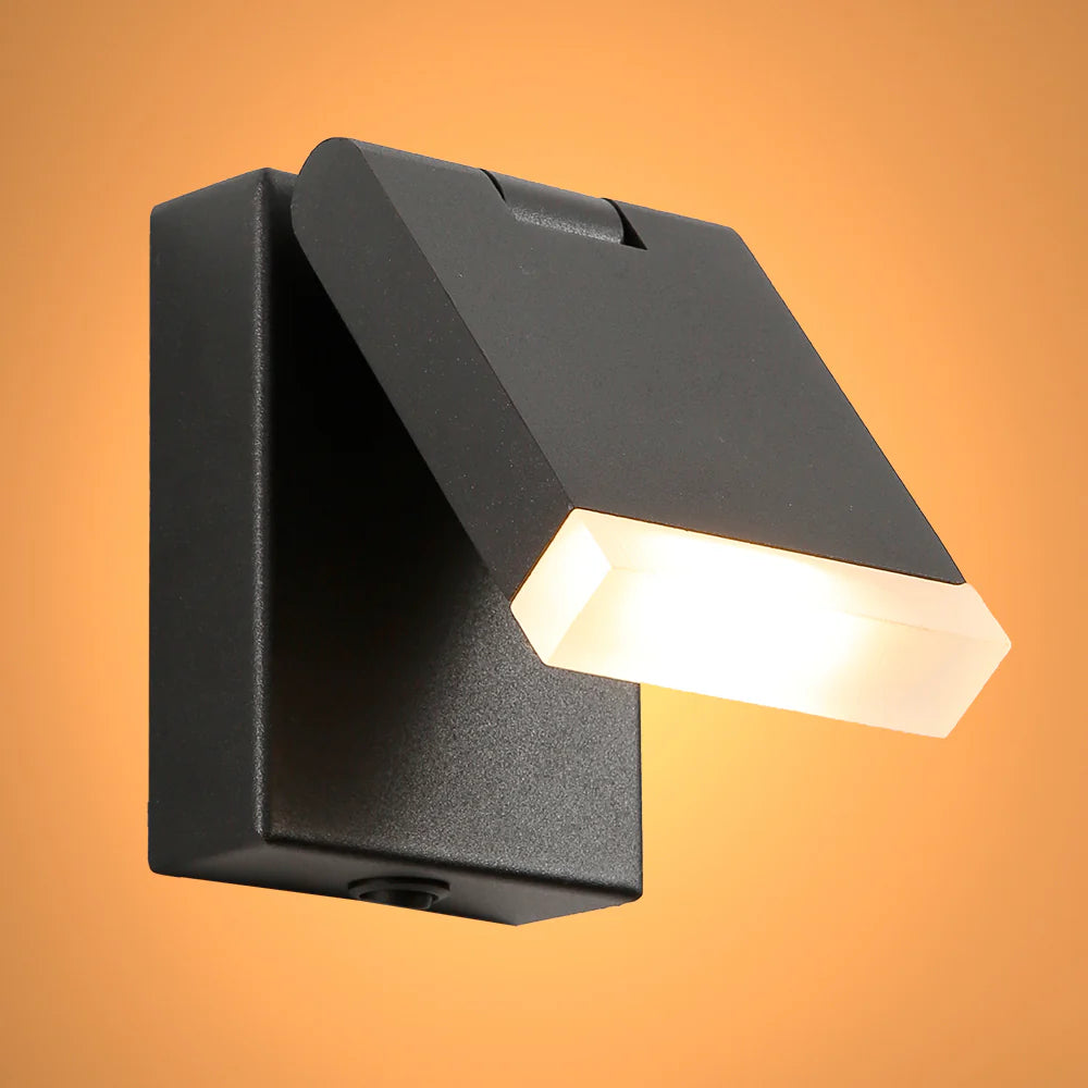 Modern Adjustable LED Bedside Wall Light with Rocker Switch 1