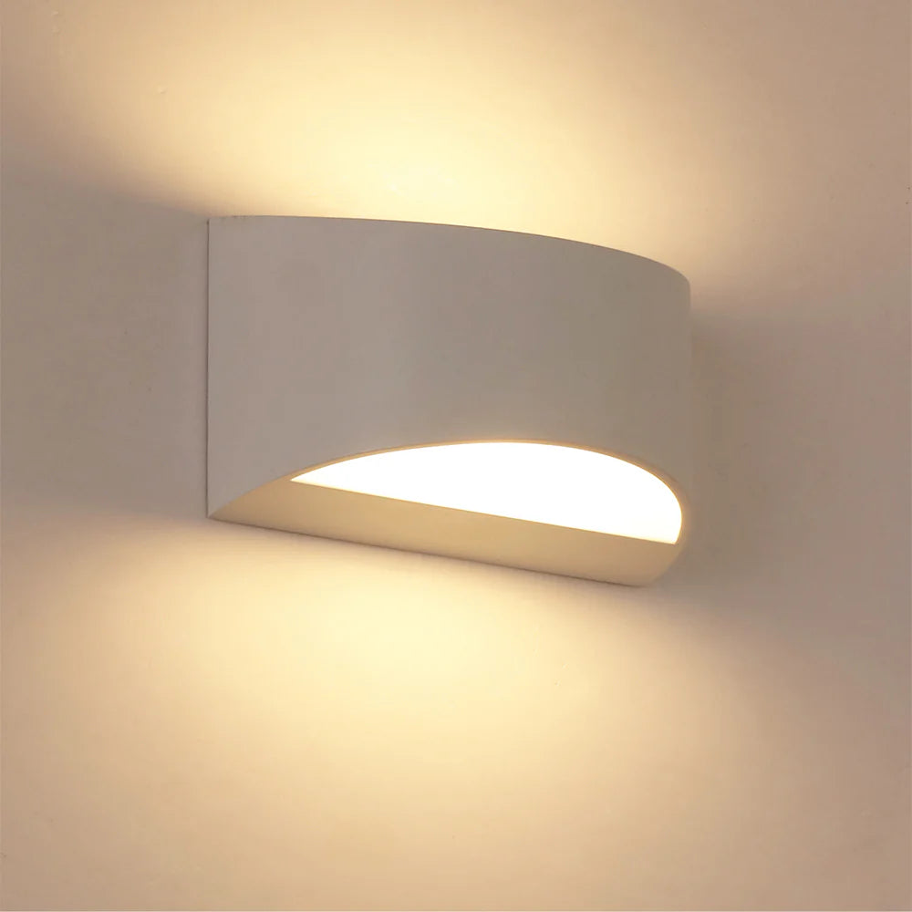 Main image of Flat White Aluminium LED Wall Light 5W Warm White