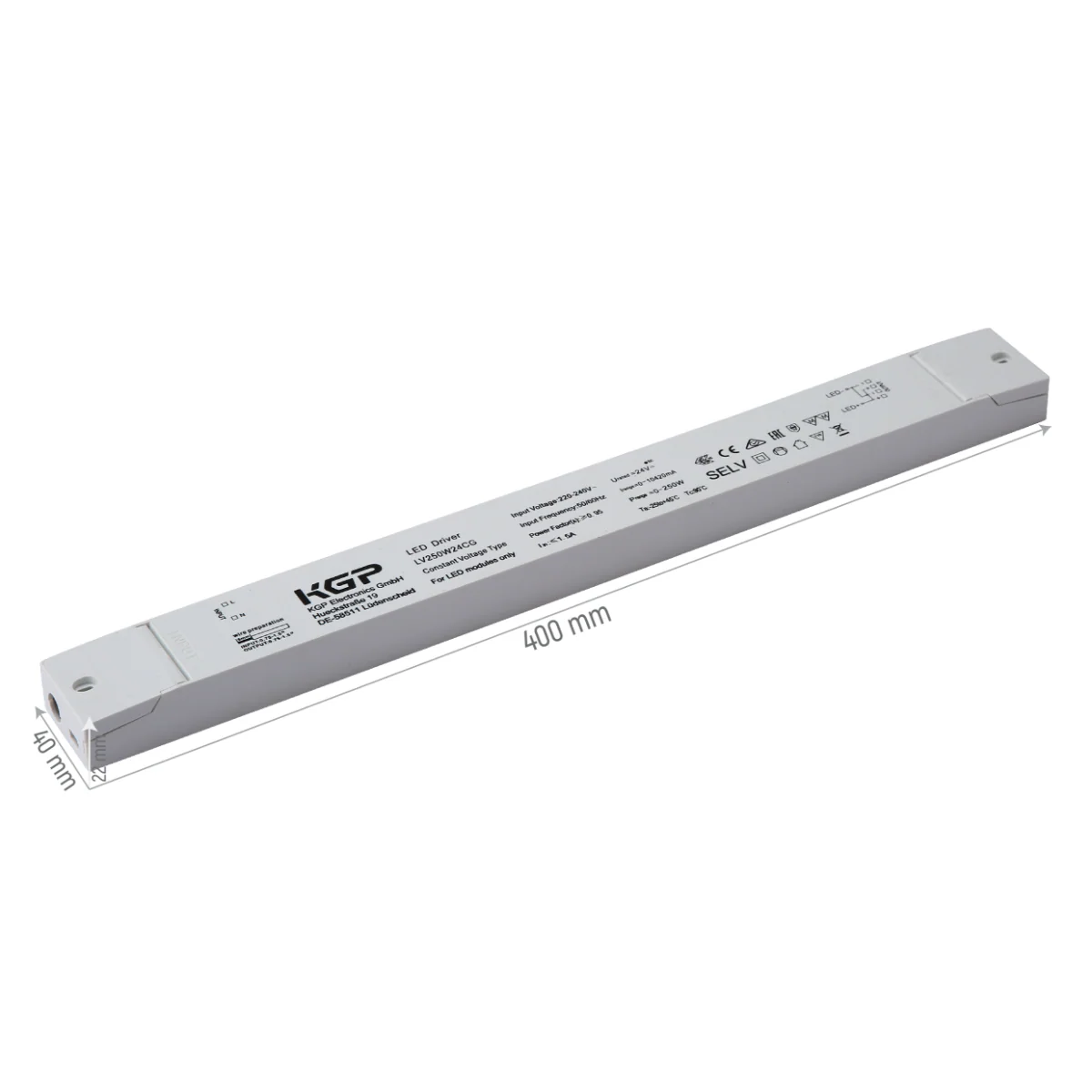 OSRAM Constant Voltage LED Driver 24V 250W 10A for LED Strips and Modules