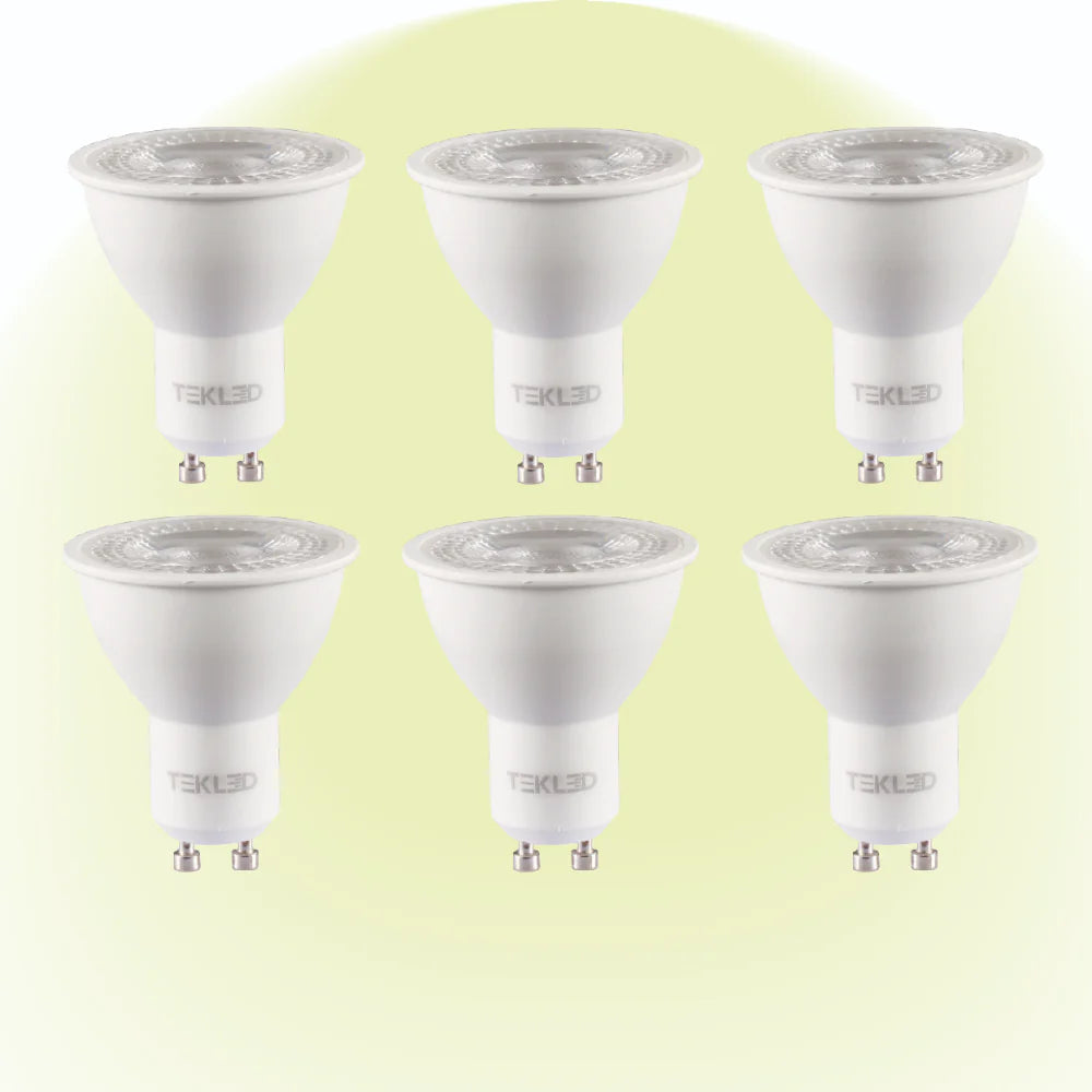 Lepus LED Spot Bulb PAR16 Dimmable GU10 7W Pack of 6 - 4000K Cool White