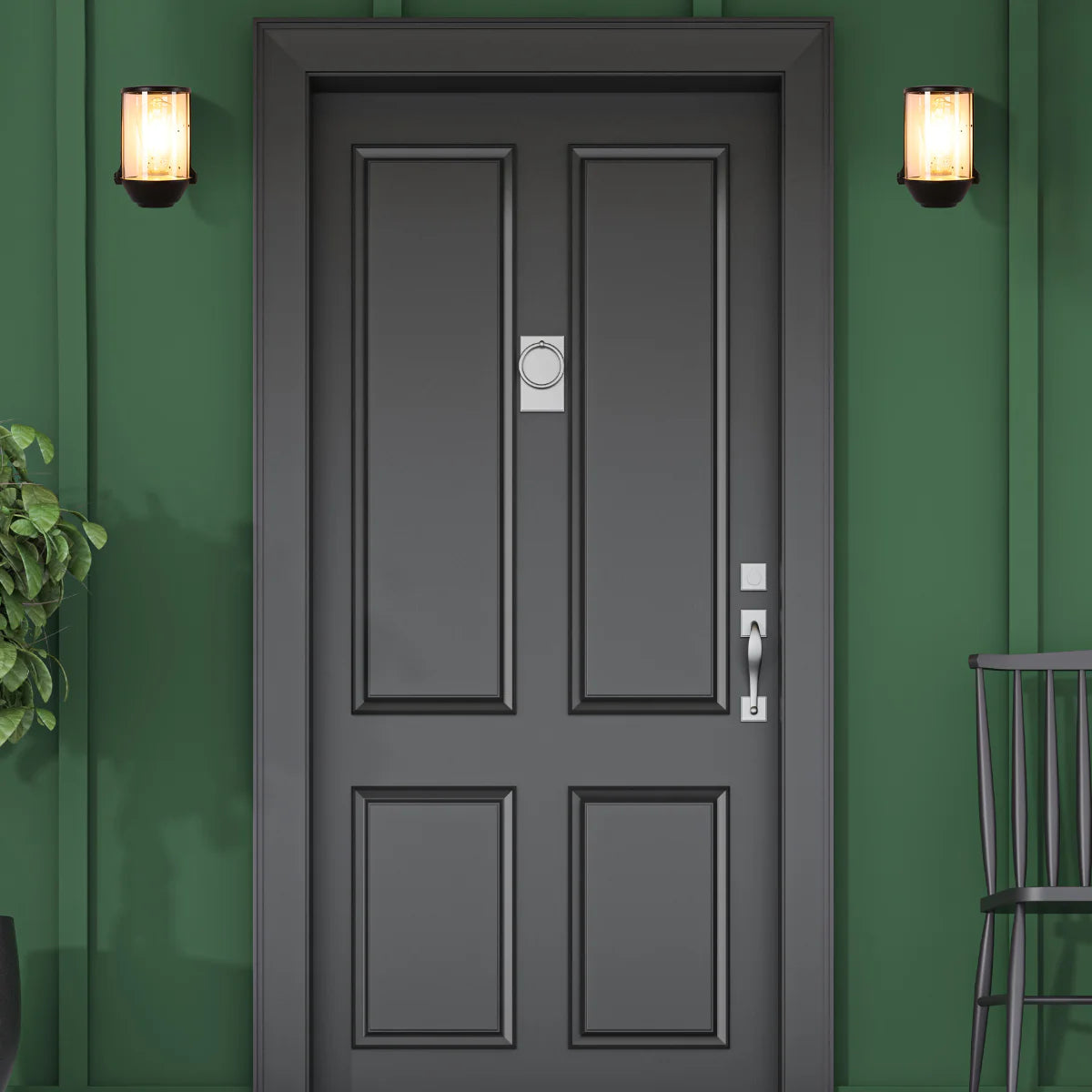 Usage of Lux Vintage Classic Outdoor Wall Light Sconce IP54 Black 182-03423