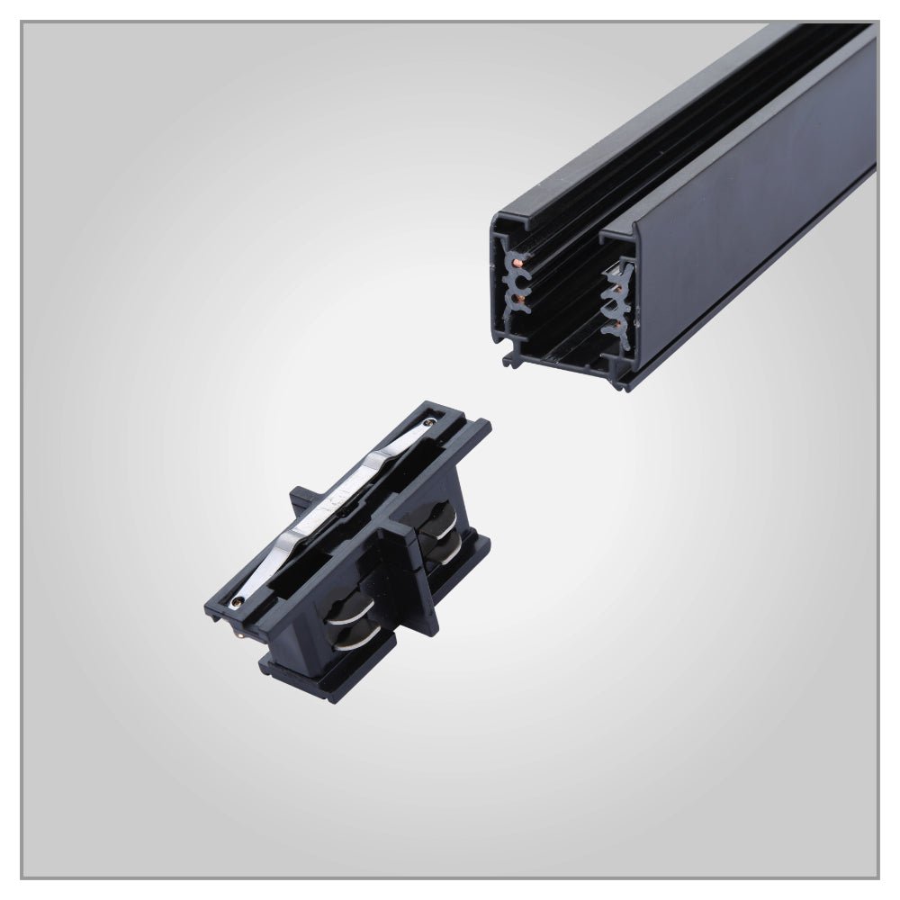 Main image of Connector for Track for 5 Conductor Tracklight adaptors I - straight Black 175-15635