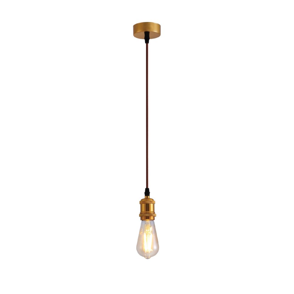 Main image of Vintage Industrial Retro Basic Pendant Ceiling Light E27 Antique Red Bronze Gold Nickel   | TEKLED 150-19012