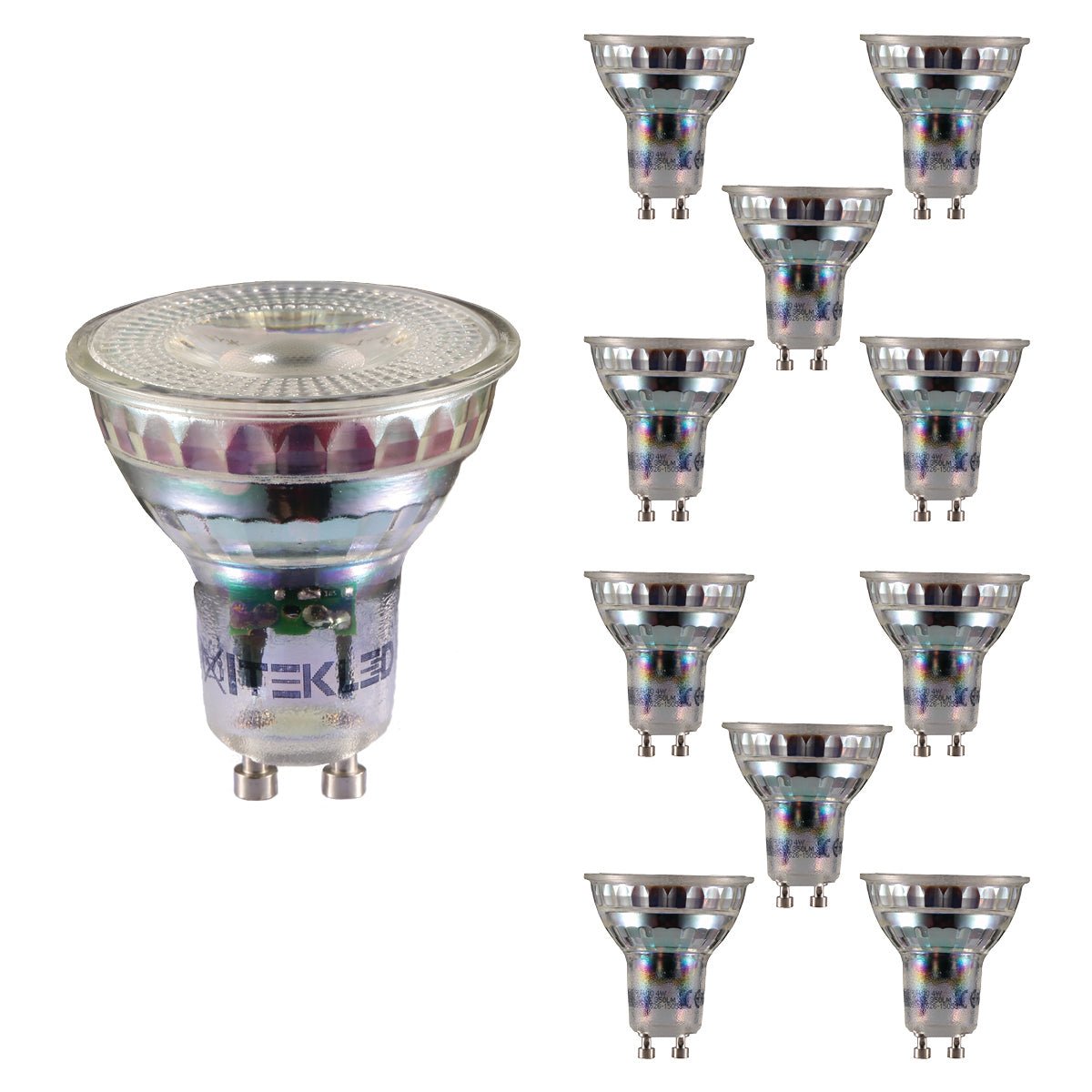 Main image of crux led spot bulb mr16 gu10 4w 3000k warm white pack of 6/10