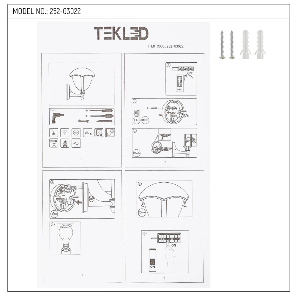 Megan Outdoor Lantern Wall Light E27 Black 22