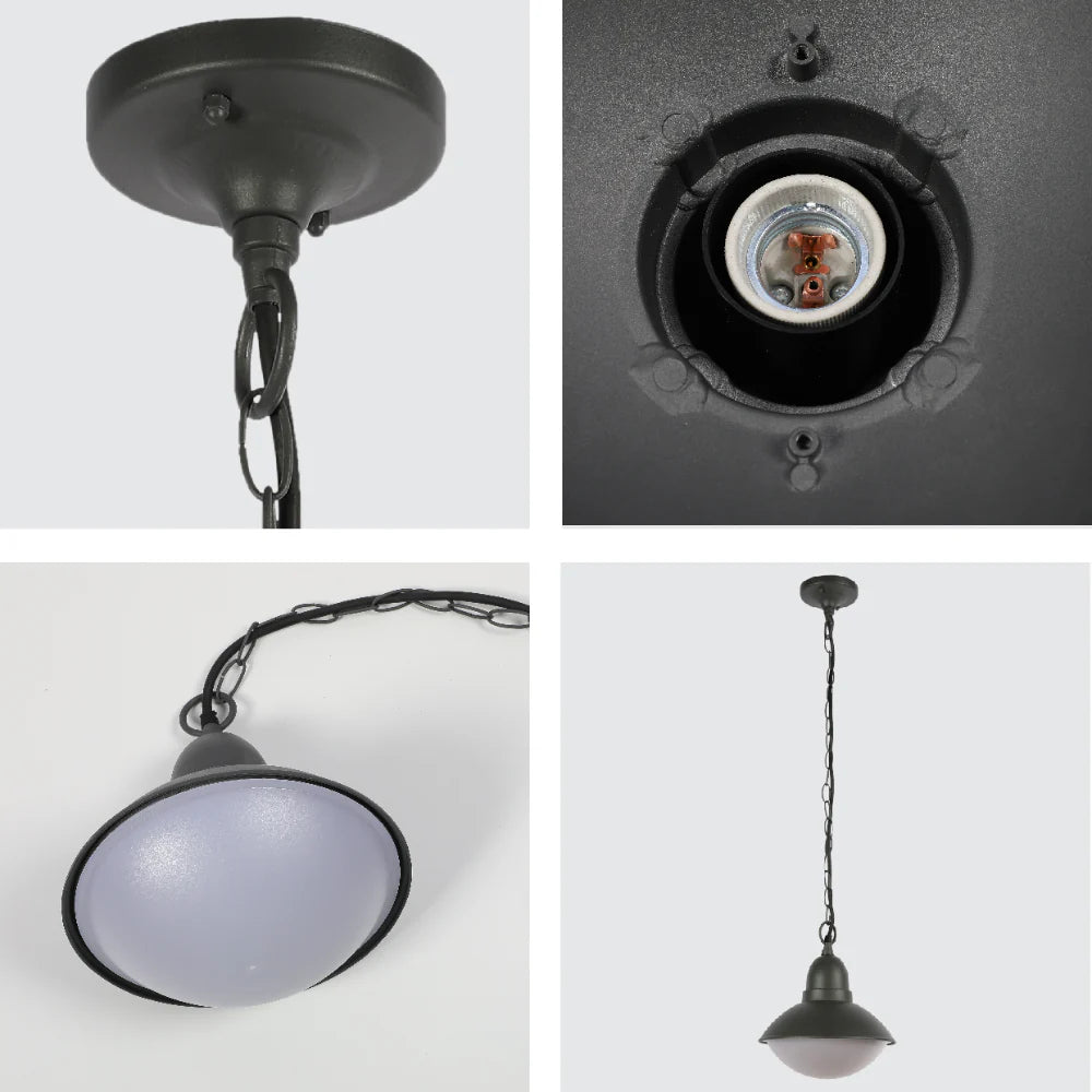 Norman Outdoor Pendant Lamp E27 Dark Grey 7