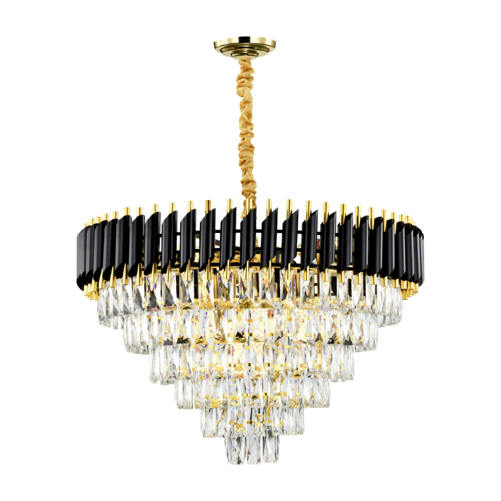 Main image of Orbit Glow Design Tiered Crystal Modern Chandelier Ceiling Light | TEKLED 159-18030