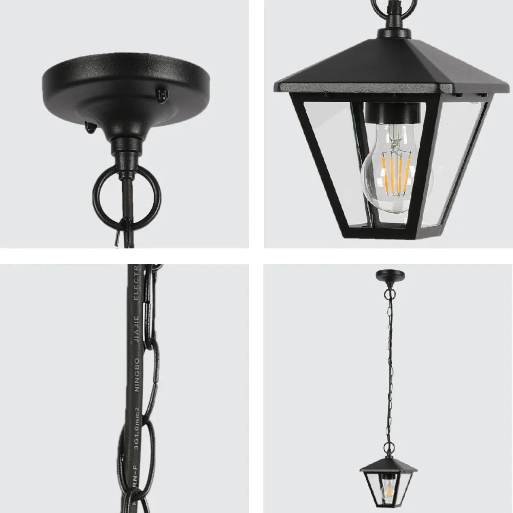 Paravento Outdoor Pendant Lamp E27 Black 7