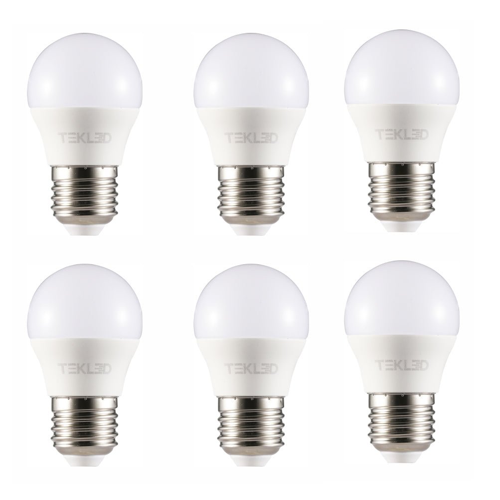 Plain image of a pack of Ursa LED Golf Ball Bulb G45 Dimmable E27 Edison Screw 5W Warm White 2700K Pack of 6 4000k cool white