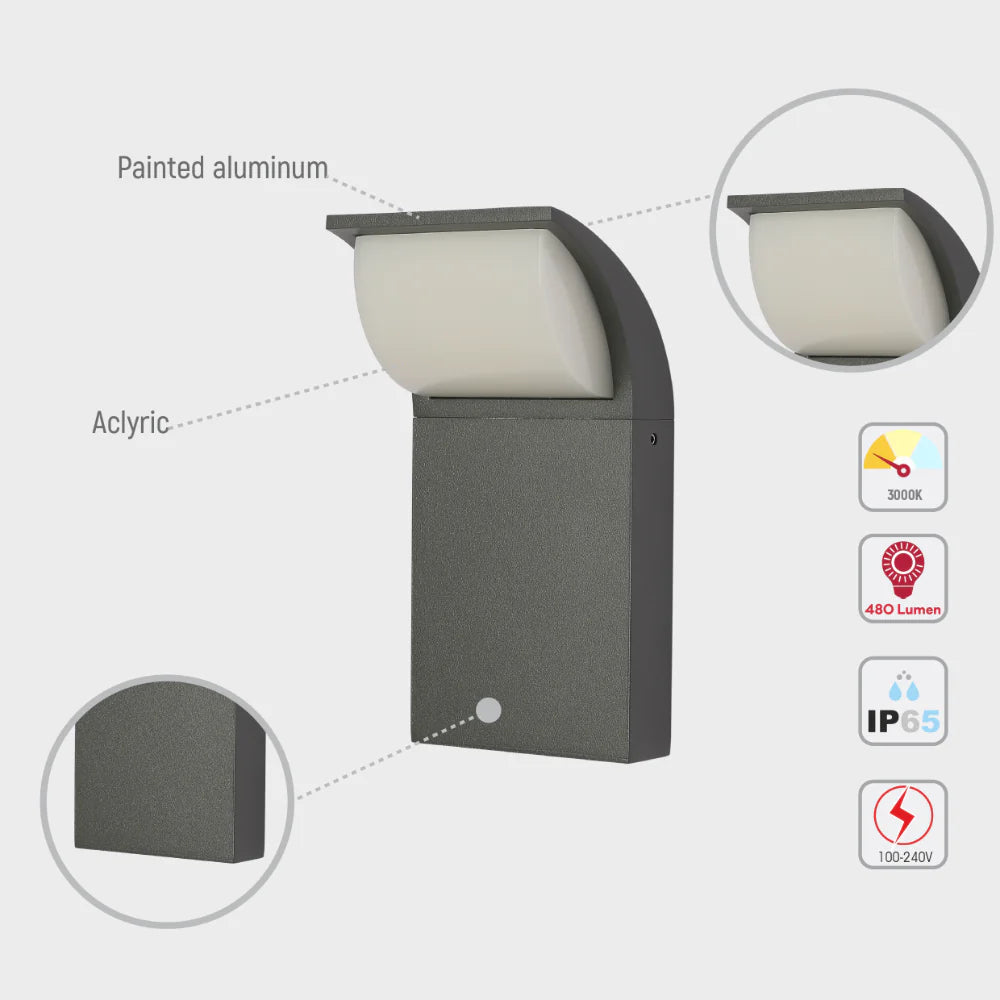 Senza LED Outdoor Wall Light 7W 3000K 11