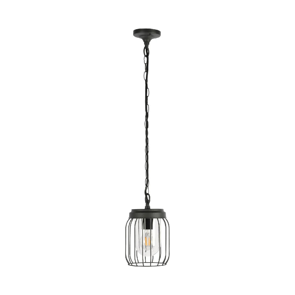 Tuela Outdoor Pendant Lamp E27 Dark Grey 1